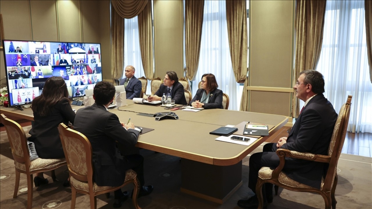 Cumhurbaşkanı Yardımcısı Yılmaz, Ukrayna konusundaki "Gönüllüler Koalisyonu"nun Liderler Zirvesi'ne katıldı