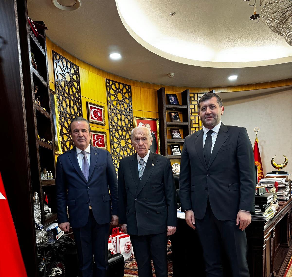 MHP Kayseri Milletvekili Baki Ersoy ve MHP Antalya Milletvekili Abdurrahman Başkan'dan MHP Lideri Devlet Bahçeli'ye ziyaret