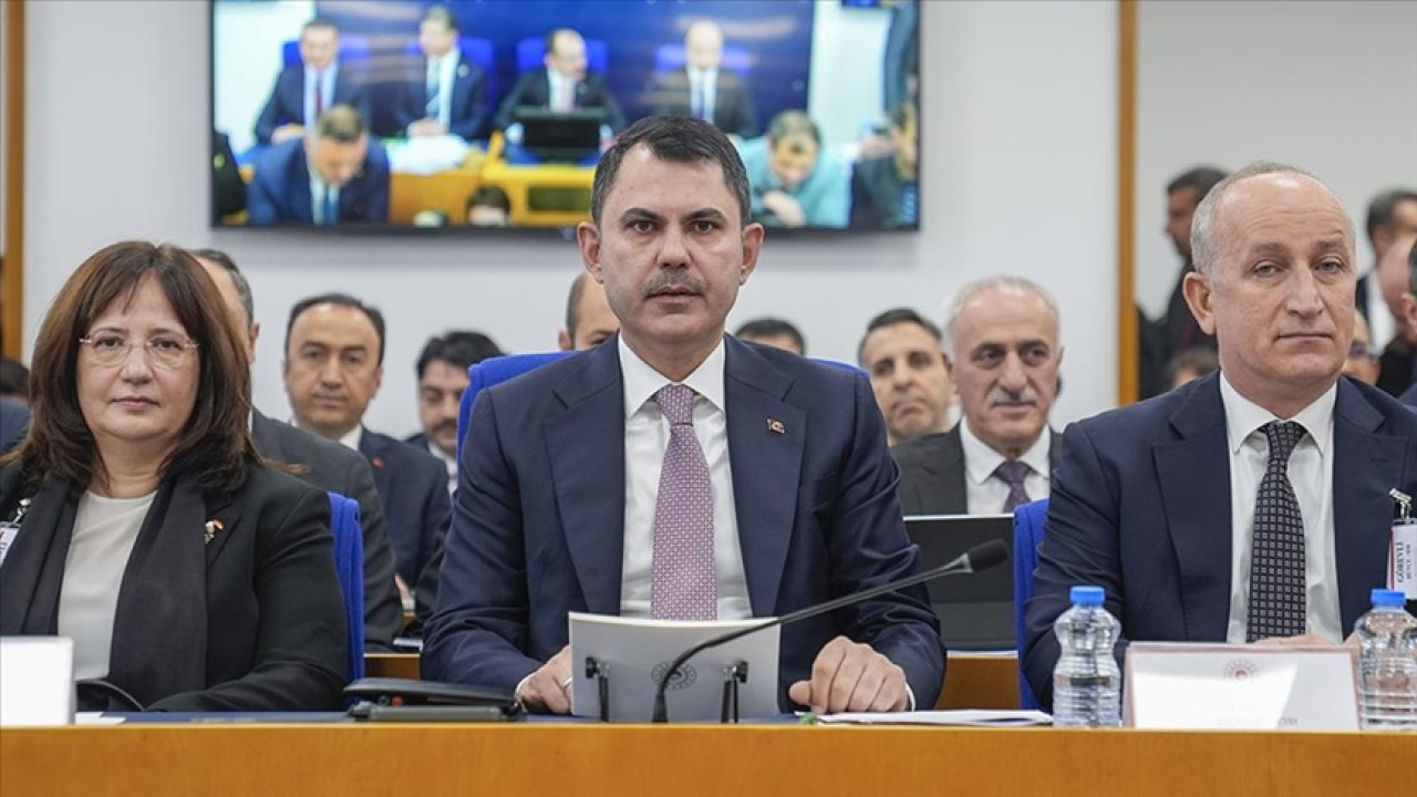 Çevre, Şehircilik ve İklim Değişikliği Bakanı Kurum, TBMM Plan ve Bütçe Komisyonunda soruları yanıtladı