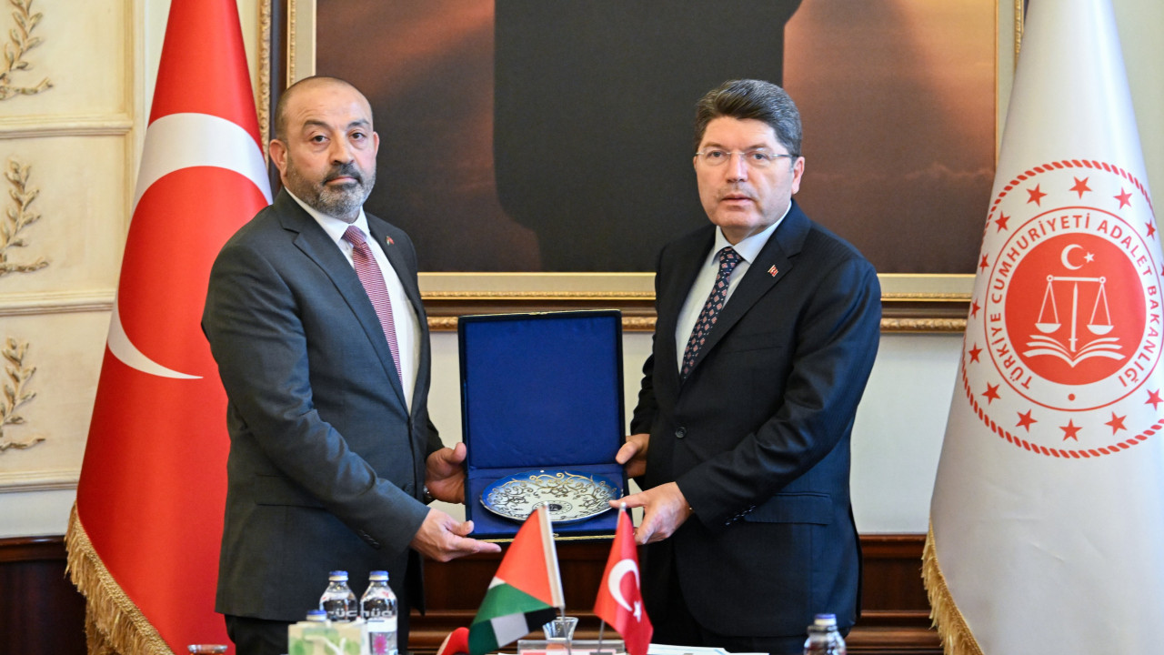 Bakan Tunç, Filistin Başsavcısı Al-Khatib'i kabul etti