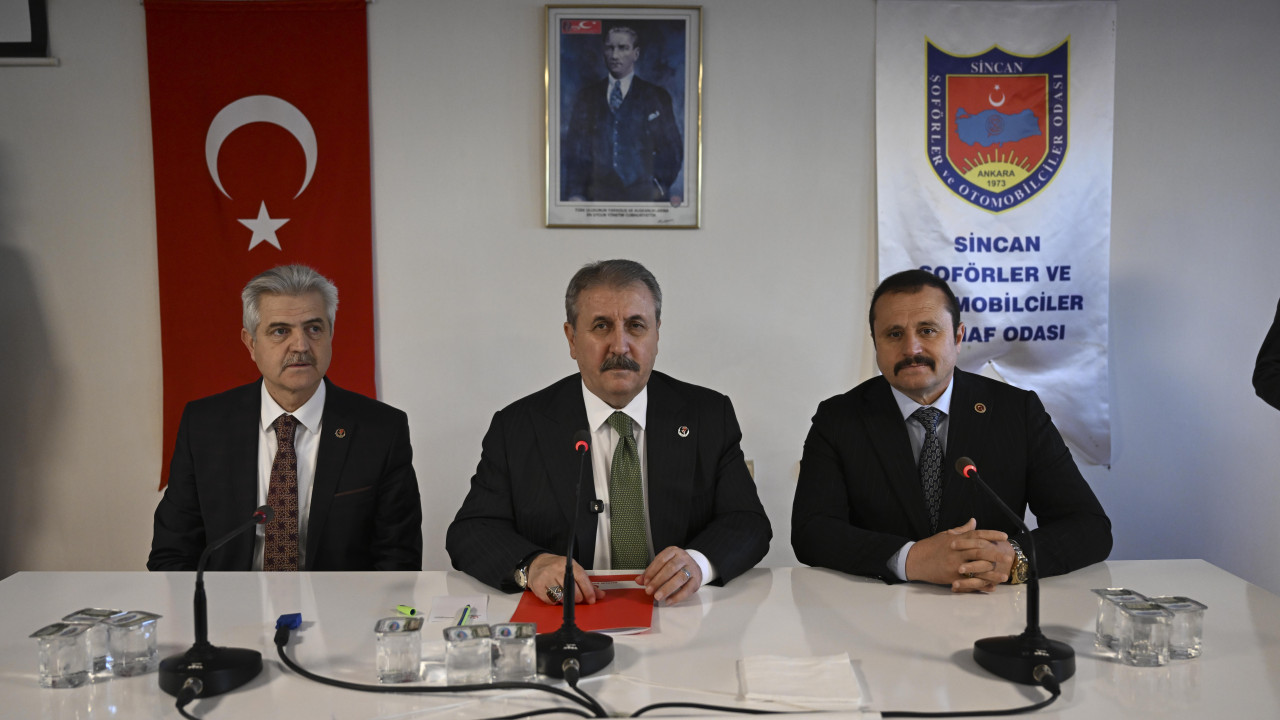 BBP Genel Başkanı Destici, şoför esnafıyla bir araya geldi