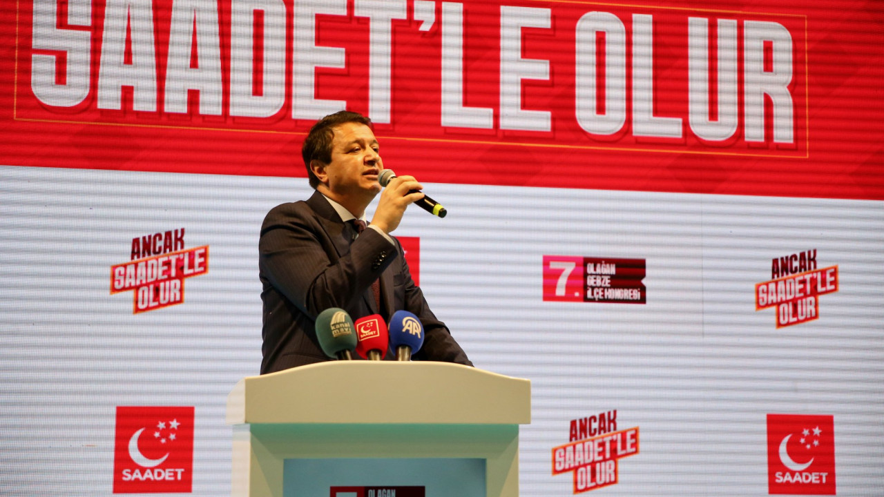 Saadet Partisi Genel Başkanı Arıkan, Kocaeli'de partisinin ilçe kongresine katıldı