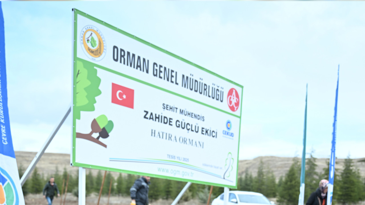 TUSAŞ şehidi Ekici anısına 500 fidan toprakla buluşturuldu