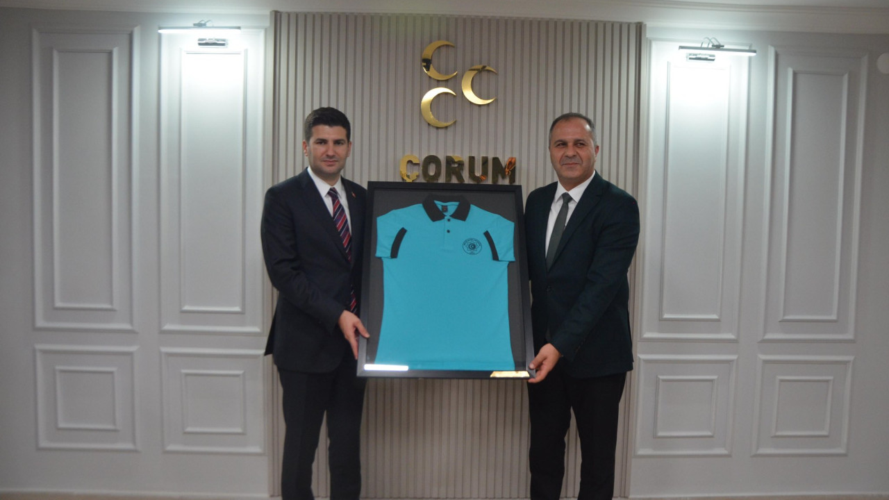 Ülkü Ocakları Genel Başkanı Yıldırım'dan MHP Çorum İl Başkanı Çıplak'a teşekkür