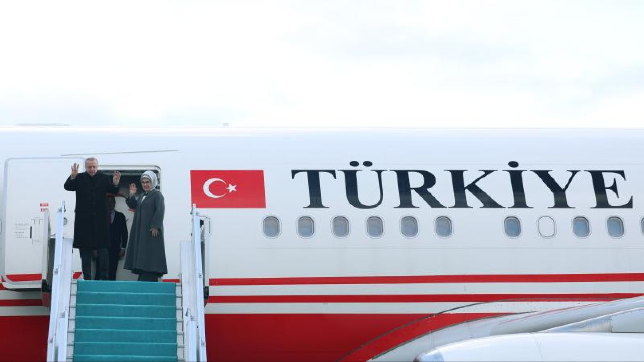 Cumhurbaşkanı Erdoğan, Türkmenistan'a gitti